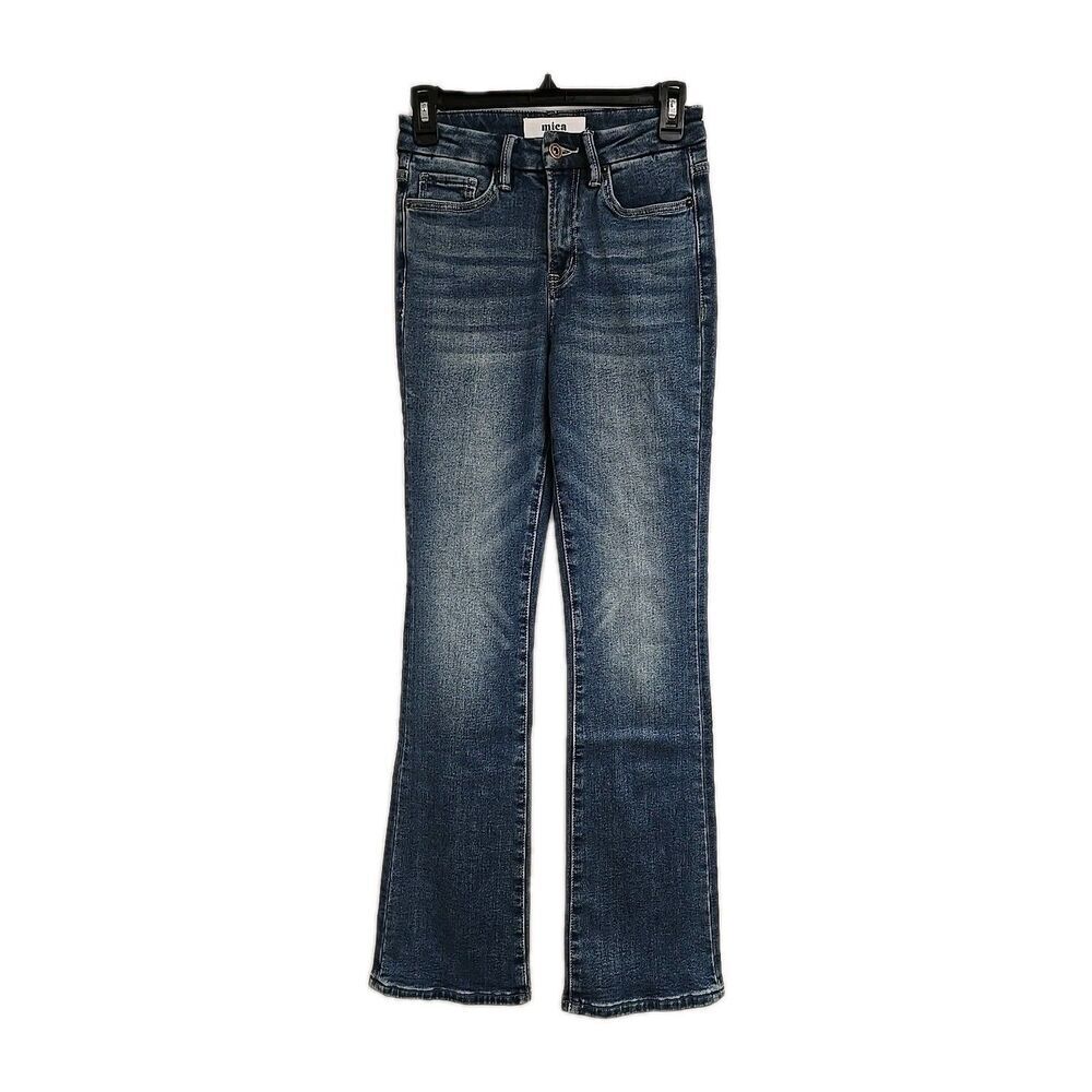 Mica Los Angeles High Rise Straight‎ Cut Jeans Blue Women’s Size 24x31